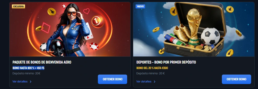 aerobet casino bono